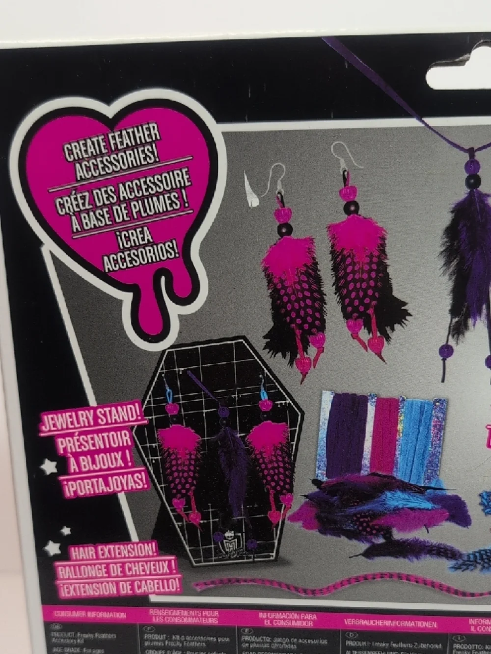 Monster High Freaky Feather Accessory Kit New